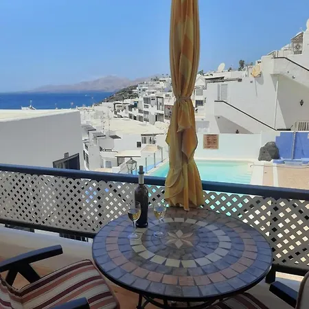 The White Dragos With Ocean View - Ac - Private Pool Appartement Tías